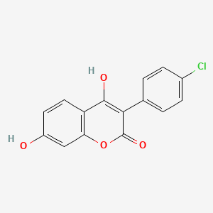 molecular formula C15H9ClO4 B2588204 3-(4-chlorophenyl)-4,7-dihydroxy-2H-chromen-2-one CAS No. 890634-62-5