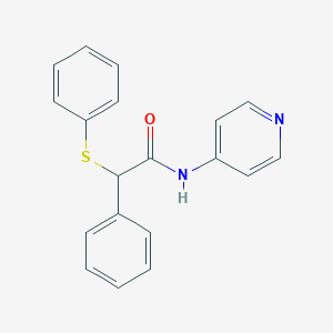 molecular formula C19H16N2OS B258822 2-phenyl-2-(phenylsulfanyl)-N-(4-pyridyl)acetamide 