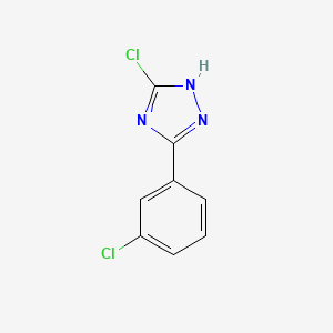 molecular formula C8H5Cl2N3 B2588230 5-氯-3-(3-氯苯基)-1H-1,2,4-三唑 CAS No. 1315346-16-7