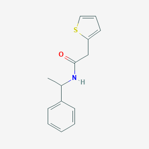 molecular formula C14H15NOS B258824 N-(1-phenylethyl)-2-(2-thienyl)acetamide 