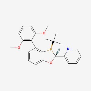 2-((2R,3R)-3-(tert-Butyl)-4-(2,6-dimethoxyphenyl)-2,3-dihydrobenzo[d][1,3]oxaphosphol-2-yl)pyridine