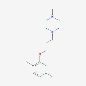 molecular formula C16H26N2O B258827 2,5-Dimethylphenyl 3-(4-methyl-1-piperazinyl)propyl ether 