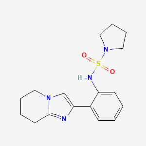 N-(2-(5,6,7,8-tetrahydroimidazo[1,2-a]pyridin-2-yl)phenyl)pyrrolidine-1-sulfonamide