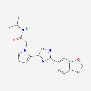 2-{2-[3-(1,3-benzodioxol-5-yl)-1,2,4-oxadiazol-5-yl]-1H-pyrrol-1-yl}-N-isopropylacetamide