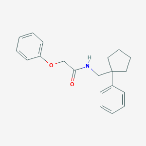 molecular formula C20H23NO2 B258831 2-phenoxy-N-[(1-phenylcyclopentyl)methyl]acetamide 