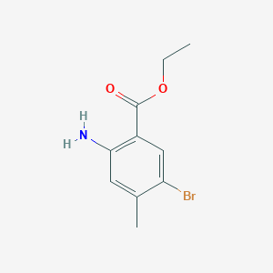 molecular formula C10H12BrNO2 B2588317 Ethyl 2-amino-5-bromo-4-methylbenzoate CAS No. 1476761-80-4