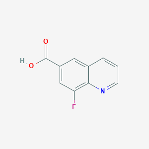 molecular formula C10H6FNO2 B2588329 8-Fluoroquinoline-6-carboxylic acid CAS No. 1061650-25-6