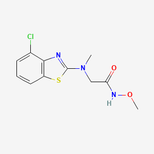 2-((4-chlorobenzo[d]thiazol-2-yl)(methyl)amino)-N-methoxyacetamide