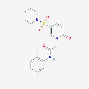 molecular formula C20H25N3O4S B2588356 N-(2,5-dimethylphenyl)-2-[2-oxo-5-(piperidin-1-ylsulfonyl)pyridin-1(2H)-yl]acetamide CAS No. 1358439-00-5