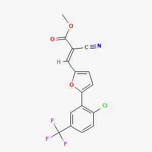 (E)-methyl 3-(5-(2-chloro-5-(trifluoromethyl)phenyl)furan-2-yl)-2-cyanoacrylate