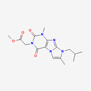 Methyl 2-[4,7-dimethyl-6-(2-methylpropyl)-1,3-dioxopurino[7,8-a]imidazol-2-yl]acetate