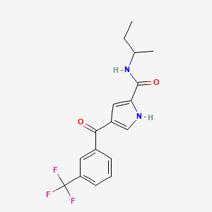 N-(butan-2-yl)-4-[3-(trifluoromethyl)benzoyl]-1H-pyrrole-2-carboxamide