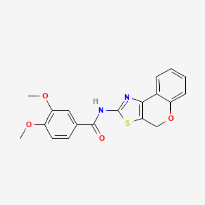 molecular formula C19H16N2O4S B2588383 N-(4H-chromeno[4,3-d]thiazol-2-yl)-3,4-dimethoxybenzamide CAS No. 681159-51-3