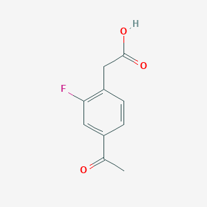 2-(4-Acetyl-2-fluorophenyl)acetic acid