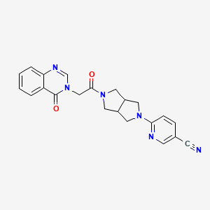 6-{5-[2-(4-oxo-3,4-dihydroquinazolin-3-yl)acetyl]-octahydropyrrolo[3,4-c]pyrrol-2-yl}pyridine-3-carbonitrile