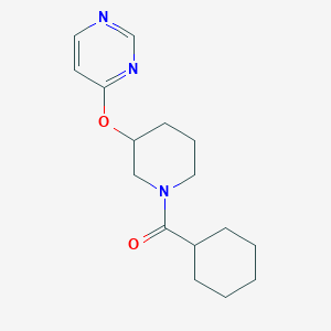 Cyclohexyl(3-(pyrimidin-4-yloxy)piperidin-1-yl)methanone