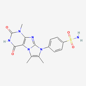 4-(1,6,7-Trimethyl-2,4-dioxo-1,3,5-trihydro-4-imidazolino[1,2-h]purin-8-yl)ben zenesulfonamide