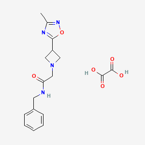 N-benzyl-2-(3-(3-methyl-1,2,4-oxadiazol-5-yl)azetidin-1-yl)acetamide oxalate