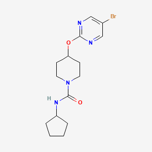 4-(5-Bromopyrimidin-2-yl)oxy-N-cyclopentylpiperidine-1-carboxamide