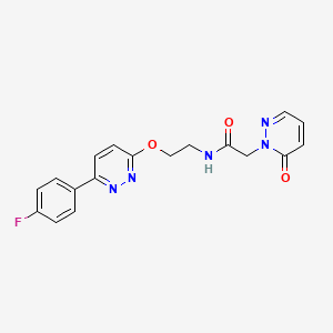 N-(2-((6-(4-fluorophenyl)pyridazin-3-yl)oxy)ethyl)-2-(6-oxopyridazin-1(6H)-yl)acetamide
