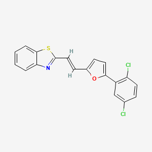2-[(E)-2-[5-(2,5-dichlorophenyl)furan-2-yl]ethenyl]-1,3-benzothiazole