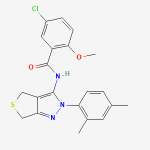 5-chloro-N-[2-(2,4-dimethylphenyl)-2H,4H,6H-thieno[3,4-c]pyrazol-3-yl]-2-methoxybenzamide