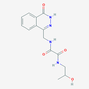 molecular formula C14H16N4O4 B2588493 N-(2-hydroxypropyl)-N'-[(4-oxo-3,4-dihydrophthalazin-1-yl)methyl]ethanediamide CAS No. 946219-91-6