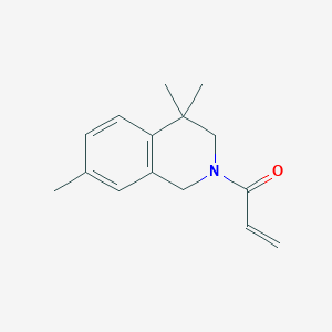molecular formula C15H19NO B2588505 1-(4,4,7-Trimethyl-1,3-dihydroisoquinolin-2-yl)prop-2-en-1-one CAS No. 2175580-97-7