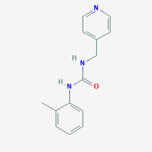 molecular formula C14H15N3O B258854 N-(2-methylphenyl)-N'-(4-pyridinylmethyl)urea 
