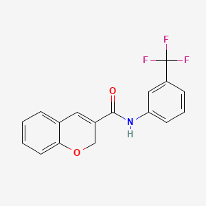 molecular formula C17H12F3NO2 B2588545 N-[3-(trifluoromethyl)phenyl]-2H-chromene-3-carboxamide CAS No. 338419-97-9