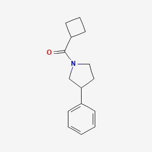 molecular formula C15H19NO B2588617 Cyclobutyl(3-phenylpyrrolidin-1-yl)methanone CAS No. 1210236-18-2