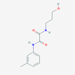 molecular formula C12H16N2O3 B2588630 N-(3-hydroxypropyl)-N'-(3-methylphenyl)oxamide CAS No. 433244-17-8