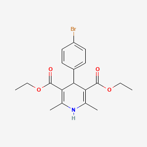 molecular formula C19H22BrNO4 B2588635 Diethyl 4-(4-bromophenyl)-2,6-dimethyl-1,4-dihydropyridine-3,5-dicarboxylate CAS No. 58029-72-4