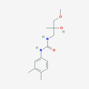 molecular formula C14H22N2O3 B2588681 1-(3,4-二甲苯基)-3-(2-羟基-3-甲氧基-2-甲基丙基)脲 CAS No. 1334373-83-9