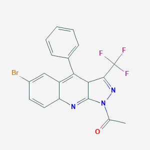 1-acetyl-6-bromo-4-phenyl-3-(trifluoromethyl)-3a,8a-dihydro-1H-pyrazolo[3,4-b]quinoline