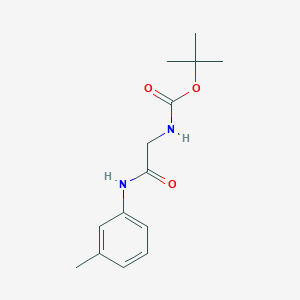 B2588697 N-(tert-butoxycarbonyl)-N1-(3-methylphenyl)glycinamide CAS No. 1387744-55-9