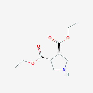 3,4-diethyl (3R,4R)-pyrrolidine-3,4-dicarboxylate