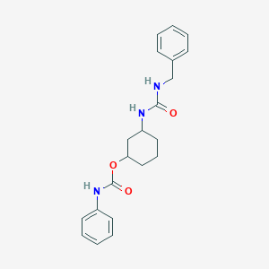 molecular formula C21H25N3O3 B2588720 3-(3-苄基脲基)环己基苯基氨基甲酸酯 CAS No. 1396863-98-1