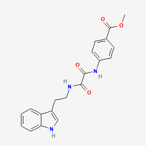 molecular formula C20H19N3O4 B2588726 methyl 4-(2-((2-(1H-indol-3-yl)ethyl)amino)-2-oxoacetamido)benzoate CAS No. 922851-94-3