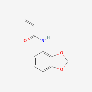 molecular formula C10H9NO3 B2588736 N-(1,3-Benzodioxol-4-yl)prop-2-enamide CAS No. 2185980-36-1