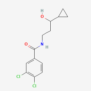 molecular formula C13H15Cl2NO2 B2588738 3,4-dichloro-N-(3-cyclopropyl-3-hydroxypropyl)benzamide CAS No. 1396871-49-0