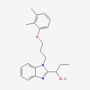 B2588747 1-{1-[3-(2,3-dimethylphenoxy)propyl]-1H-benzimidazol-2-yl}propan-1-ol CAS No. 887349-13-5