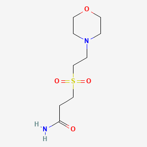 B2588765 3-((2-Morpholinoethyl)sulfonyl)propanamide CAS No. 305852-32-8