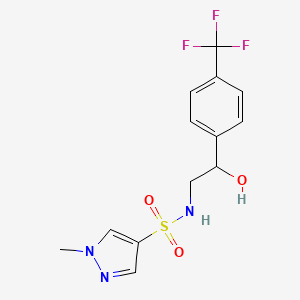 N-(2-hydroxy-2-(4-(trifluoromethyl)phenyl)ethyl)-1-methyl-1H-pyrazole-4-sulfonamide