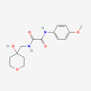 molecular formula C15H20N2O5 B2588791 N1-((4-hydroxytetrahydro-2H-pyran-4-yl)methyl)-N2-(4-methoxyphenyl)oxalamide CAS No. 1351618-19-3
