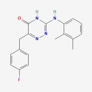 3-((2,3-dimethylphenyl)amino)-6-(4-fluorobenzyl)-1,2,4-triazin-5(4H)-one