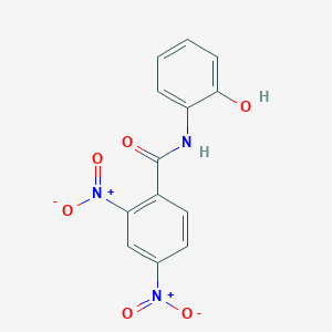 molecular formula C13H9N3O6 B2588820 N-(2-hydroxyphenyl)-2,4-dinitrobenzamide CAS No. 632291-72-6