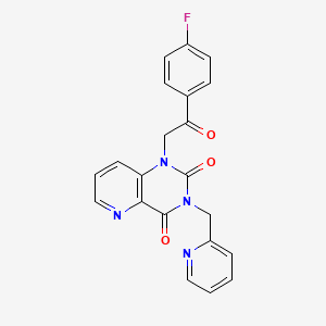 1-(2-(4-fluorophenyl)-2-oxoethyl)-3-(pyridin-2-ylmethyl)pyrido[3,2-d]pyrimidine-2,4(1H,3H)-dione