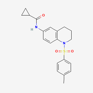 N-(1-tosyl-1,2,3,4-tetrahydroquinolin-6-yl)cyclopropanecarboxamide