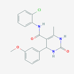 N-(2-chlorophenyl)-4-(3-methoxyphenyl)-6-methyl-2-oxo-1,2,3,4-tetrahydropyrimidine-5-carboxamide